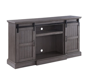 Admon Farmhouse TV Stand with Fireplace Gray Oak (cc#) --> HP color was Rustic Oak 91618-ACME