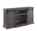 Admon Farmhouse TV Stand with Fireplace Gray Oak (cc#) --> HP color was Rustic Oak 91618-ACME