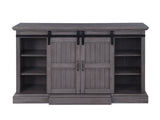 Admon Farmhouse TV Stand with Fireplace Gray Oak (cc#) --> HP color was Rustic Oak 91618-ACME