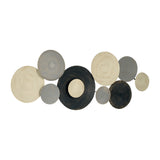 Sagebrook Home Contemporary Metal, 47"l Wall Discs, Multi Wb 17924 Multi 