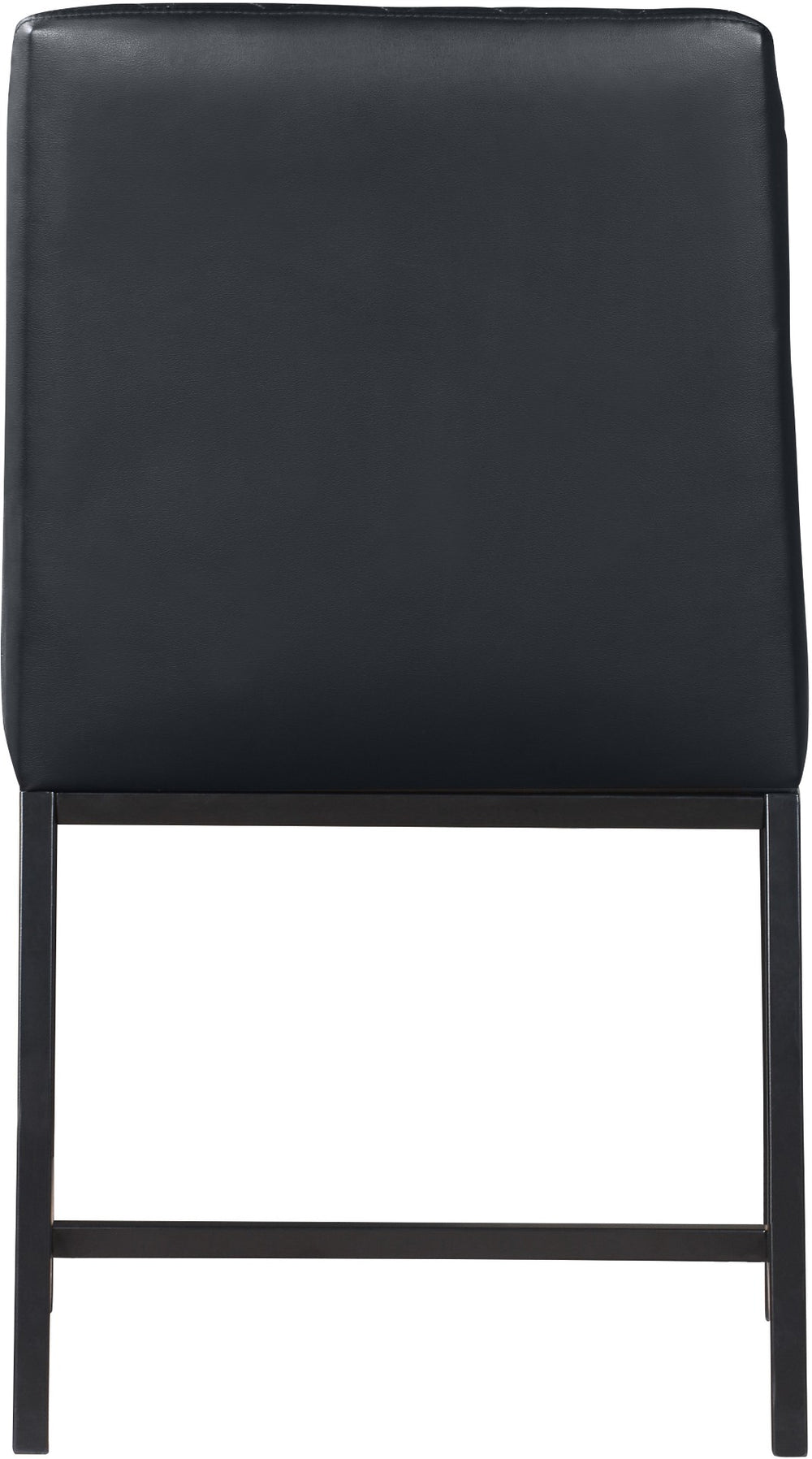 Bryce Faux Leather / Metal / Foam Contemporary Black Faux Leather Dining Chair - 19.75" W x 22.75" D x 32.5" H