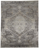 Sarrant Vintage Space-Dyed Rug, Fog Gray/Pewter, 9ft - 6in x 12ft - 7in Area Rug