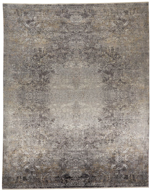 Sarrant Vintage Space-Dyed Rug, Stone Gray, 9ft - 6in x 12ft - 7in Area Rug