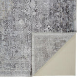 Sarrant Vintage Space-Dyed Area Rug, Opal Gray/Blue Silver, 9ft-6in x 12ft-7in