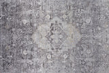 Sarrant Vintage Space-Dyed Area Rug, Opal Gray/Blue Silver, 9ft-6in x 12ft-7in