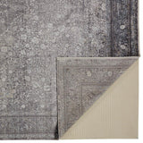 Sarrant Vintage Space-Dyed Rug, Charcoal Gray, 9ft - 6in x 12ft - 7in Area Rug