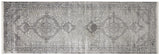 Sarrant Vintage Space-Dyed Rug, Charcoal Gray, 2ft - 8in x 8ft, Runner