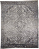 Sarrant Vintage Space-Dyed Rug, Charcoal Gray, 9ft - 6in x 12ft - 7in Area Rug