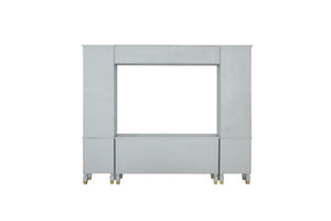 House Marchese Transitional Entertainment Center Pearl Gray Finish 91990-ACME