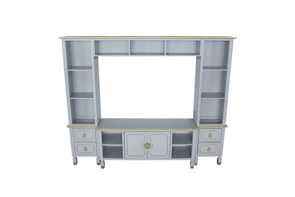 House Marchese Transitional Entertainment Center Pearl Gray Finish 91990-ACME