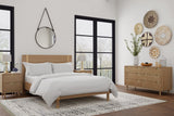 Alpine Furniture Easton Queen Platform Bed 2088-01Q Sand Mahogany Solids & Veneer 65.5 x 87 x 46