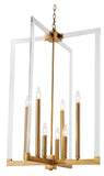 Bethel Bronze Chandelier in Metal & Acrylic