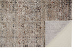 Caprio Space Dyed Ornamental, Beige/Rust/Ink Blue, 9ft-6in x 12ft-5in Area Rug