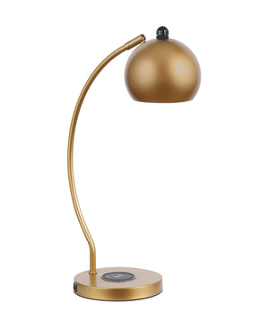 Contemporary Dome Shade Table Lamp Gold