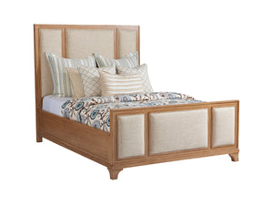 Newport Crystal Cove Upholstered Panel Bed Queen