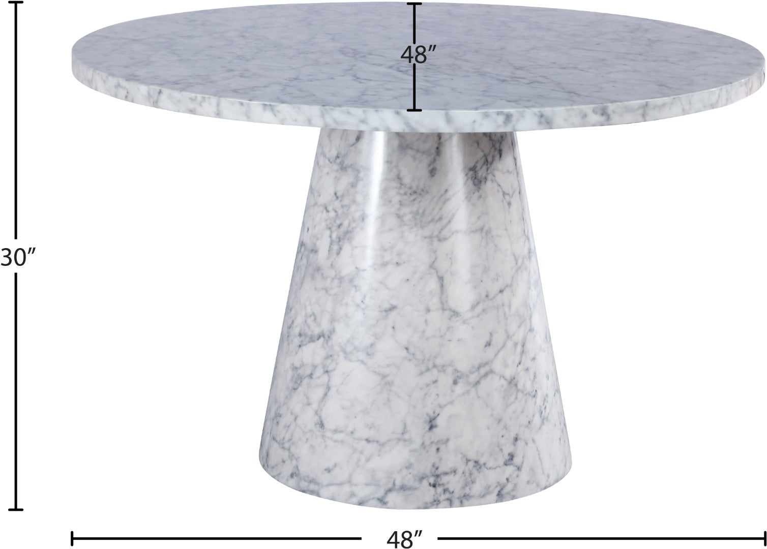 Omni Contemporary 48-Inch Round Dining Table - Thumbnail 5