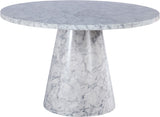 Omni Faux Marble Veneer Contemporary Dining Table