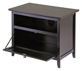 Winsome Wood Zara TV & Media Stand, Espresso Finish 92125-WINSOMEWOOD