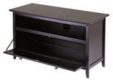 Winsome Wood Zuri TV & Media Stand, Espresso 92136-WINSOMEWOOD