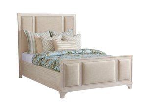 Newport Crystal Cove Upholstered Panel Bed 6/6 King