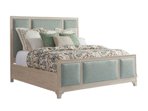 Newport Crystal Cove Upholstered Panel Bed King