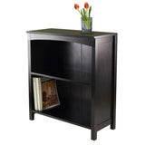 Winsome Wood Terrace 2-Section Bookcase, Shelf, Espresso 92327-WINSOMEWOOD