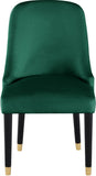 Omni Velvet / Engineered Wood / Metal / Foam Contemporary Green Velvet Dining Chair - 25" W x 22" D x 39.5" H