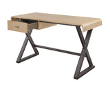 Danton Industrial Desk Gold Aluminum (Aluminum) • (Matt Iron) 92424-ACME