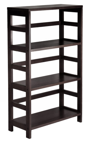 Winsome Wood Leo Shelf / Storage, Book, 3-Tier Wide 92425-WINSOMEWOOD