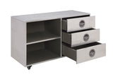 Brancaster Industrial Cabinet Aluminum (Matt Aluminum) • Leg Stainless Steel 92427-ACME