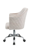 Cosgair Contemporary Office Chair Champagne Velvet (BX6-7 Velvet) • Chrome Metal 5-Star Base (Plating) 92506-ACME