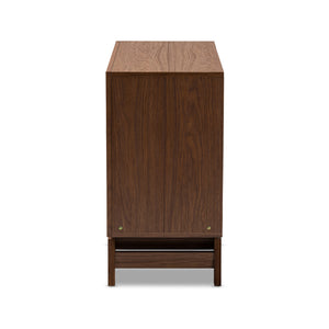 Baxton Studio Svante Mid-Century Modern Multicolor Finished Wood 6-Drawer Chest