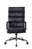 Jairo Industrial Office Chair Vintage Black TGL (Brushed Black TGL)  •  BASE] Matt Iron 92565-ACME