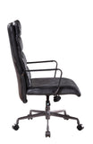 Jairo Industrial Office Chair Vintage Black TGL (Brushed Black TGL)  •  BASE] Matt Iron 92565-ACME