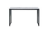 Zaidin Industrial Writing Desk Antique White & Black Finish 92609-ACME