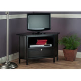 Winsome Wood Zena Corner TV & Media Stand, Espresso 92634-WINSOMEWOOD