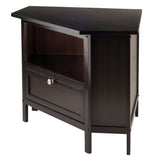 Winsome Wood Zena Corner TV & Media Stand, Espresso 92634-WINSOMEWOOD