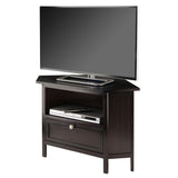 Winsome Wood Zena Corner TV & Media Stand, Espresso 92634-WINSOMEWOOD