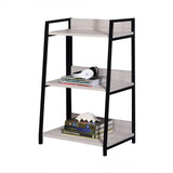 Wendral Industrial/Contemporary Bookshelf (3-Tier) WOOD] Natural (cc#) • METAL FRAME] Black (cc#) 92672-ACME
