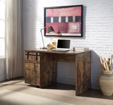 Bellarose Industrial Writing Desk Rustic Oak Finish 92705-ACME