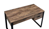 Aflo Industrial Writing Desk  Weathered Oak & Black Finish 92725-ACME