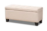 Fera Modern Contemporary Fabric Upholstered Storage Ottoman