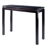 Linea Console / Hall Table with Chrome Accent