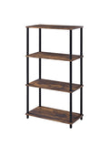 Nypho Industrial Bookshelf Weathered Oak & Black Finish 92735-ACME