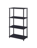 Nypho Industrial Bookshelf Black Finish 92739-ACME