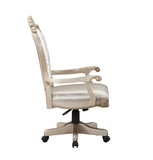 Gorsedd Transitional Executive Office Chair Fabric (cc#) • Antique White (cc#) 92742-ACME