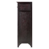 Winsome Wood Ancona Modular Wine Cabinet with One Drawer, Glass Rack, X Shelf 92745-WINSOMEWOOD