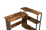 Ievi Industrial Writing Desk Weathered Oak & Black Finish 92750-ACME