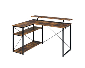 Drebo Industrial Writing Desk Weathered Oak & Black Finish 92755-ACME