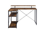 Drebo Industrial Writing Desk Weathered Oak & Black Finish 92755-ACME